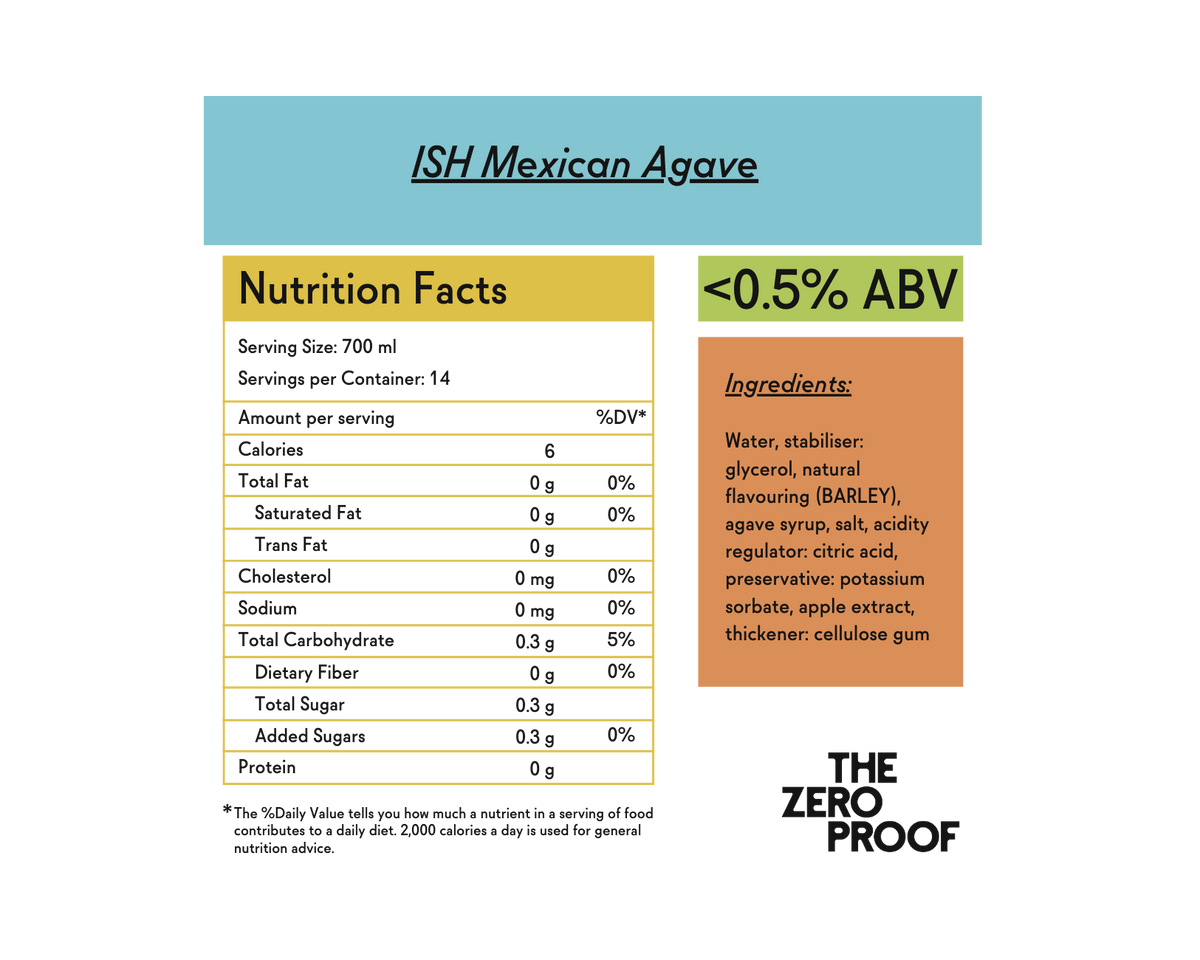 ISH's Mexican Agave Non-Alcoholic Tequila