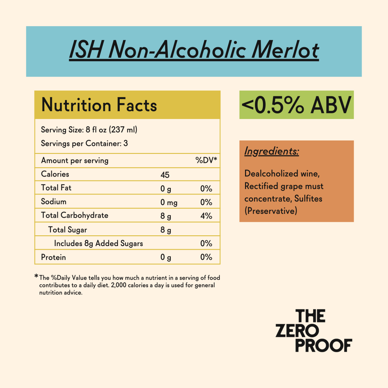 ISH Non - Alcoholic Merlot - The Zero Proof