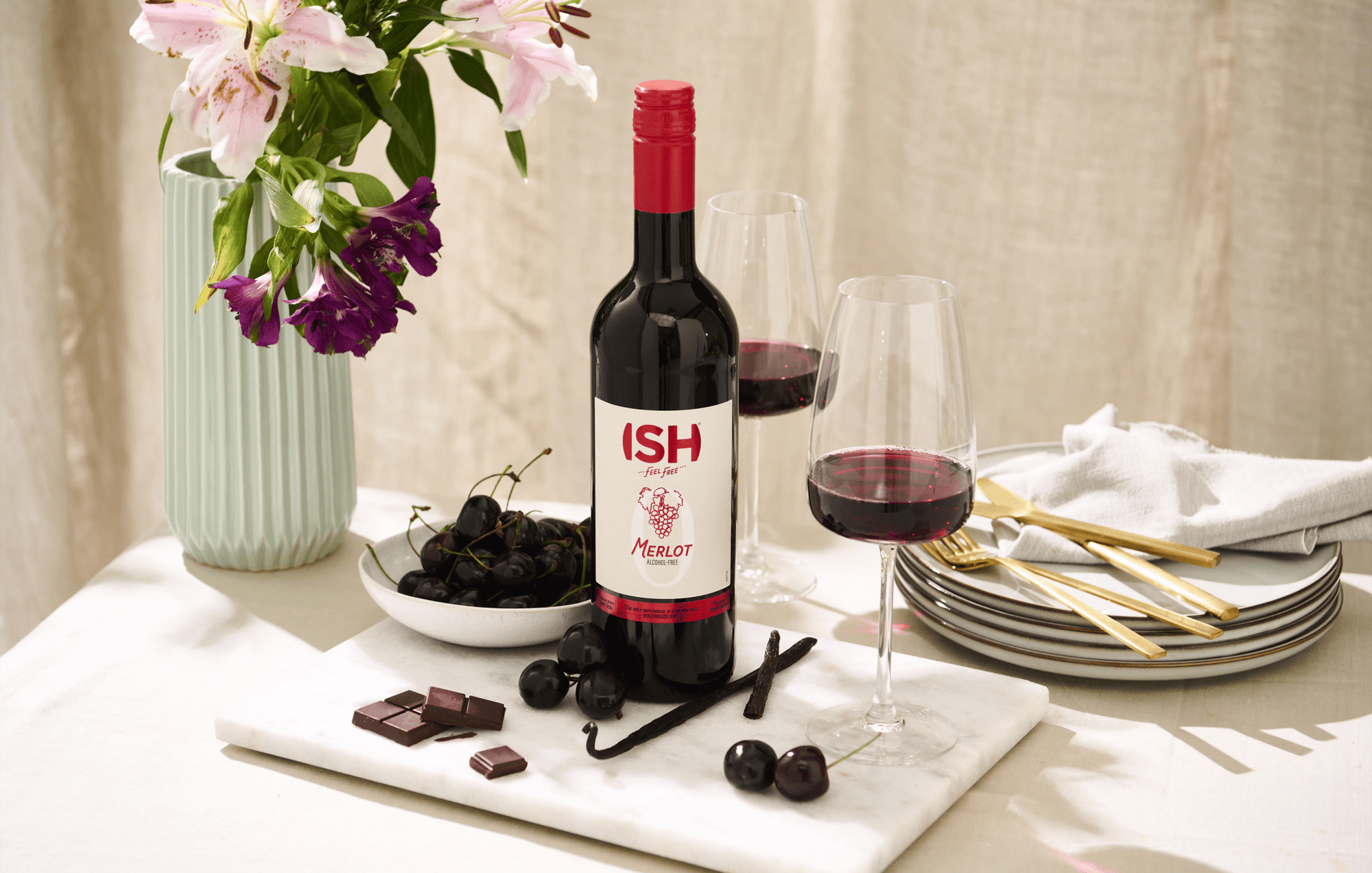 ISH Non - Alcoholic Merlot - The Zero Proof