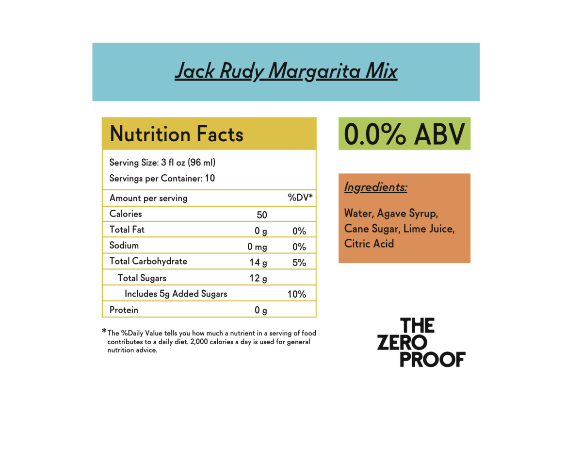 Jack Rudy Margarita Mix - The Zero Proof