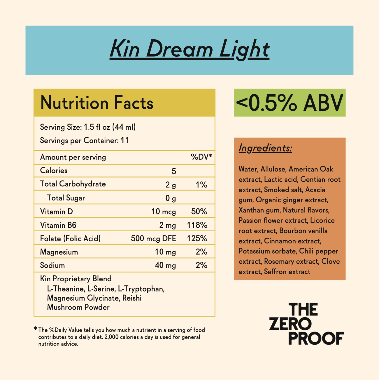 Kin Dream Light - The Zero Proof