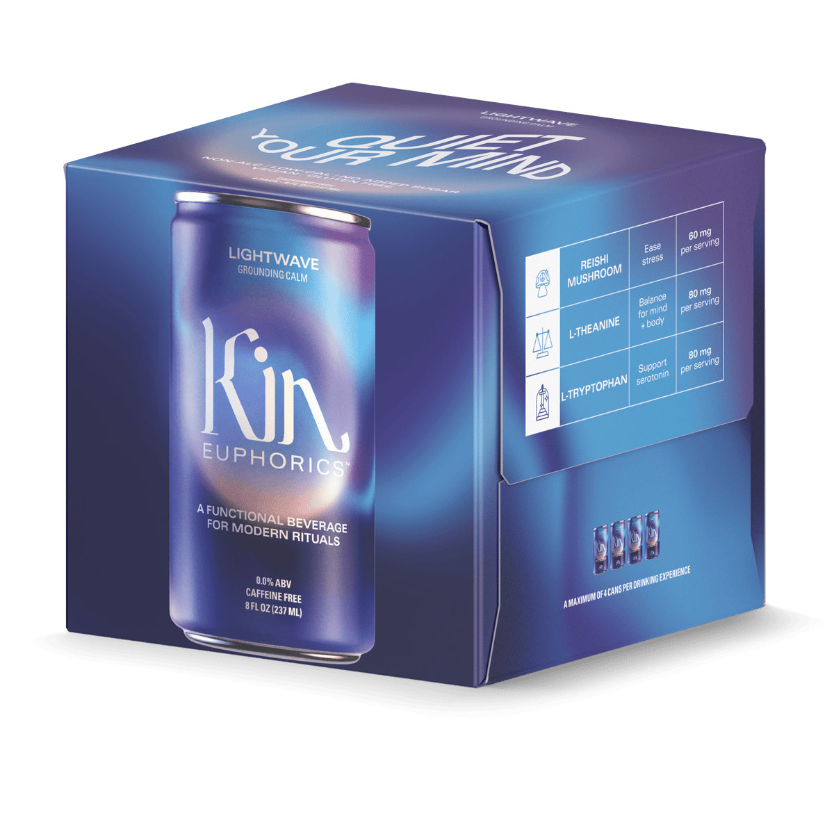 Kin Bar Key Kin Euphorics's Kin Lightwave Non-Alcoholic Cocktail (Cans) | The Zero ...