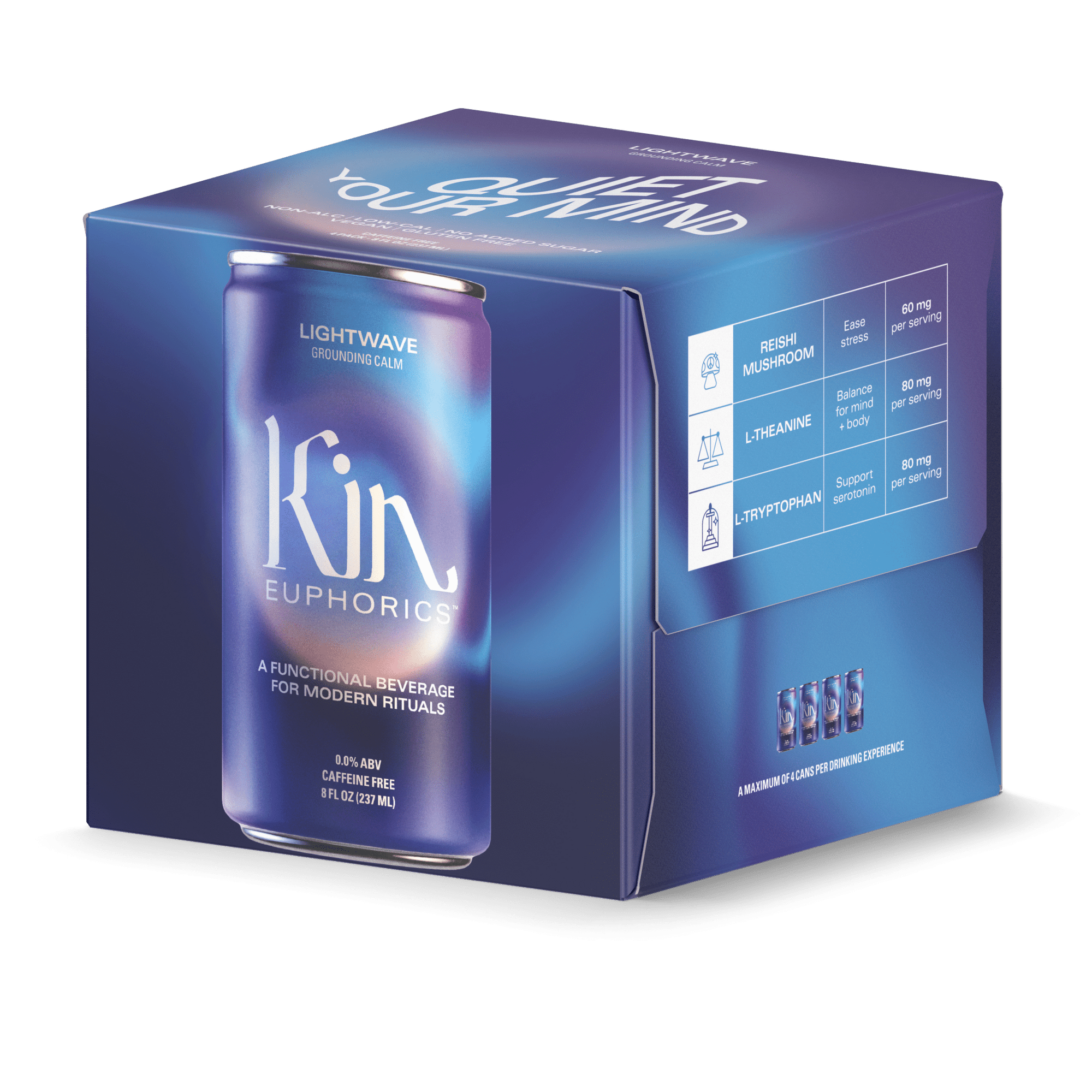 Kin Lightwave Non - Alcoholic Cocktail (4 - Pack) - The Zero Proof
