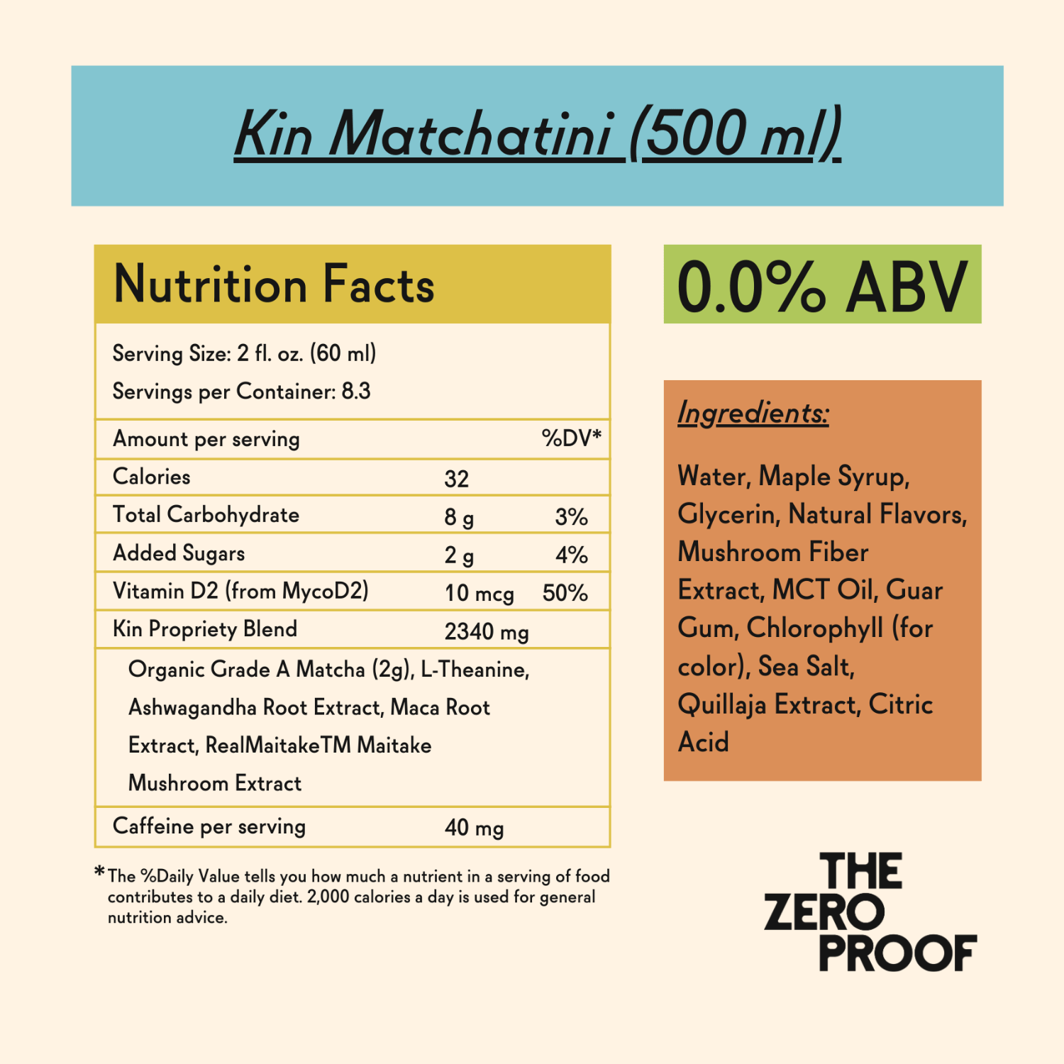 Kin Matchatini (500 ml) - The Zero Proof