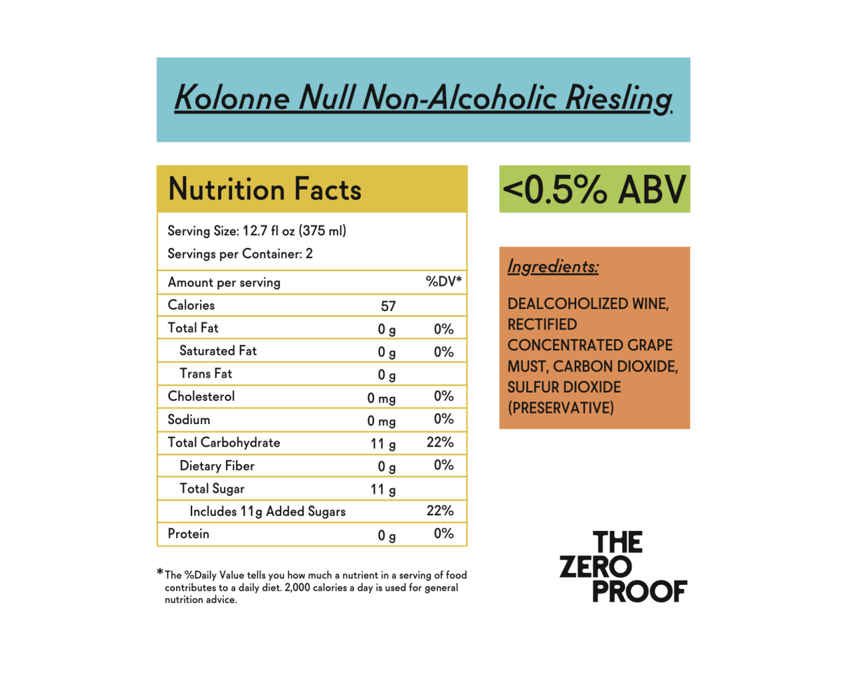 Kolonne Null Non - Alcoholic Riesling - The Zero Proof