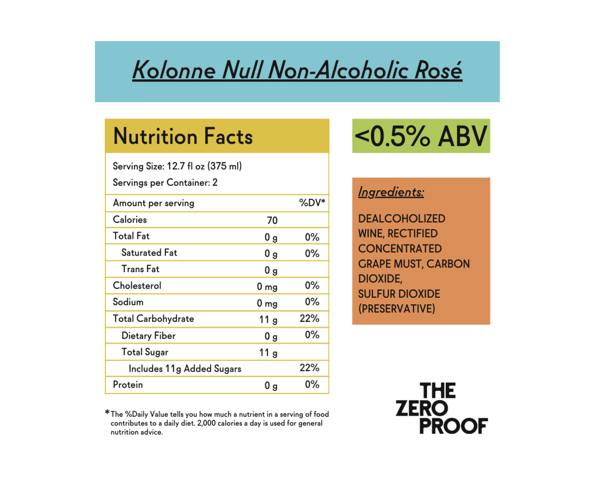 Kolonne Null Non - Alcoholic Rosé - The Zero Proof