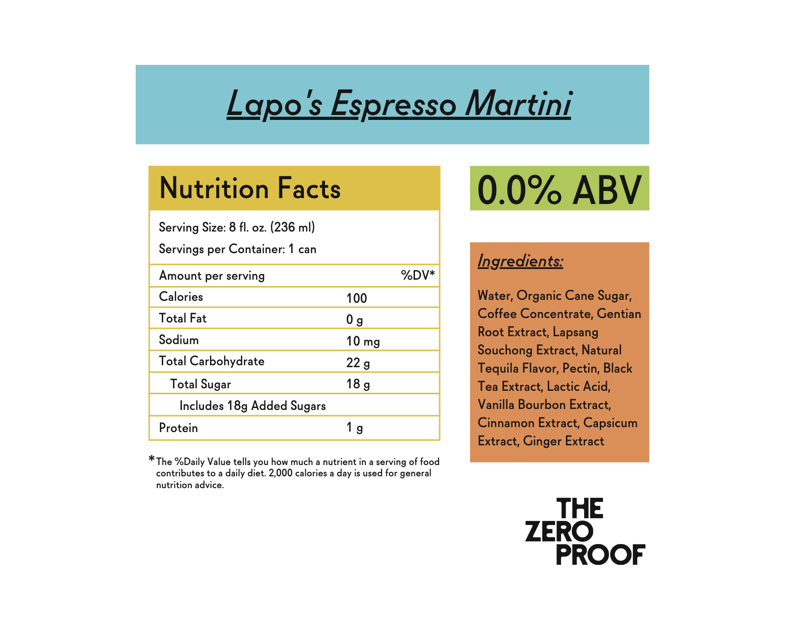 Lapo's Espresso Martini - The Zero Proof