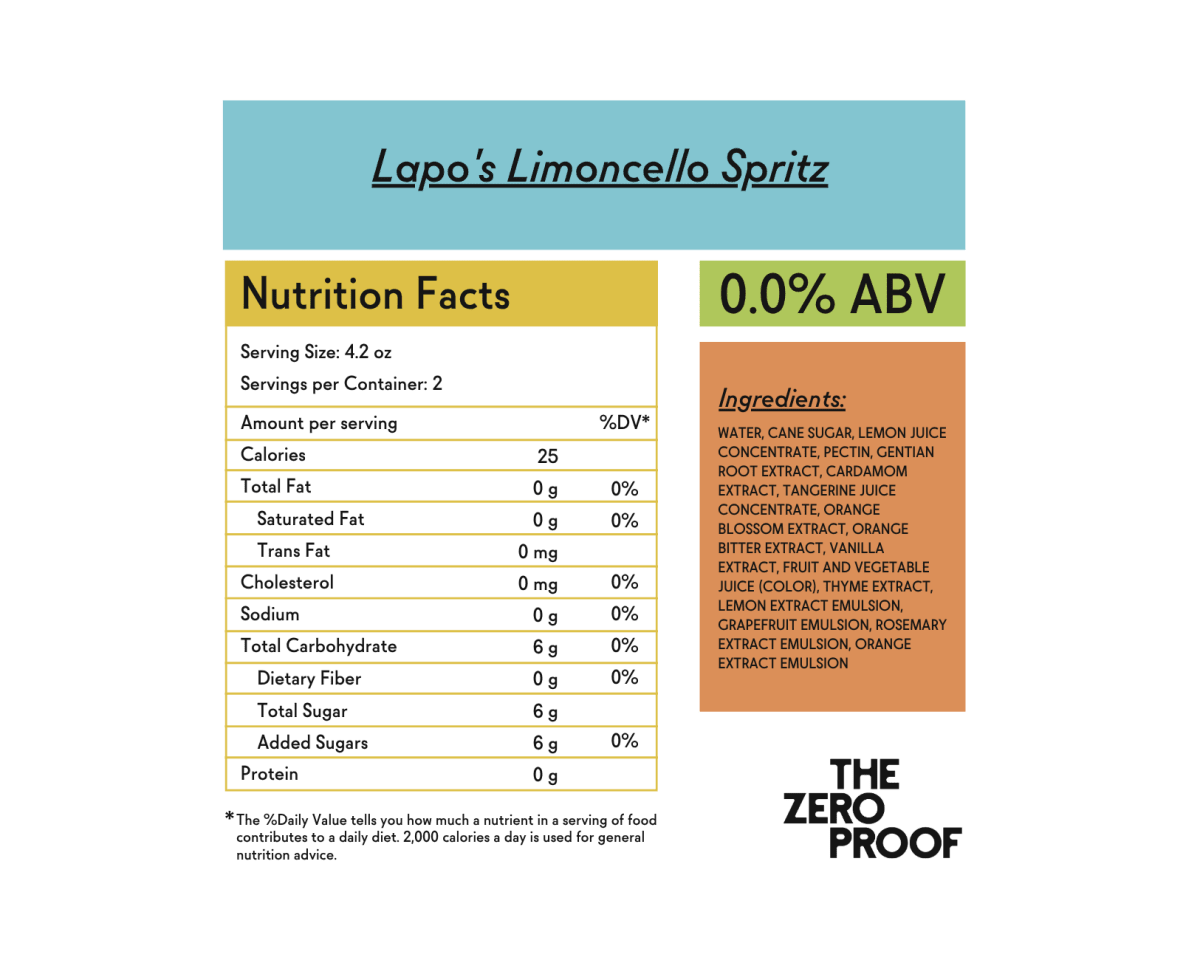 Lapo's Non - Alcoholic Limoncello Spritz - The Zero Proof