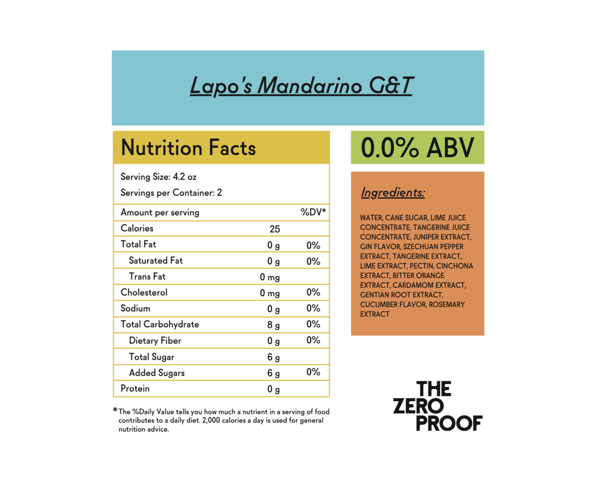 Lapo's Non - Alcoholic Mandarino G&T - The Zero Proof