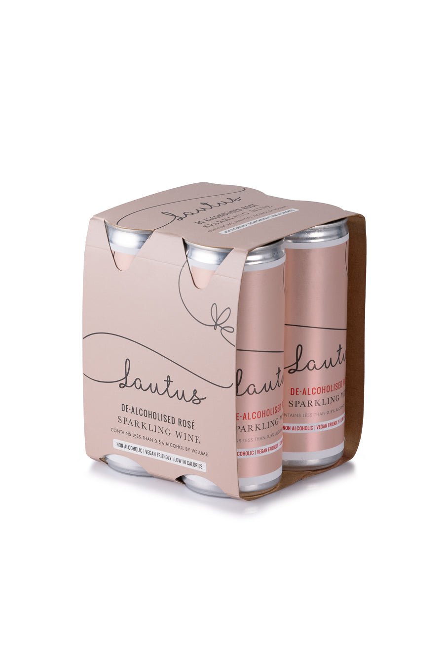 Lautus - Sparkling Non - Alcoholic Rosé Cans (4 - pack) - The Zero Proof