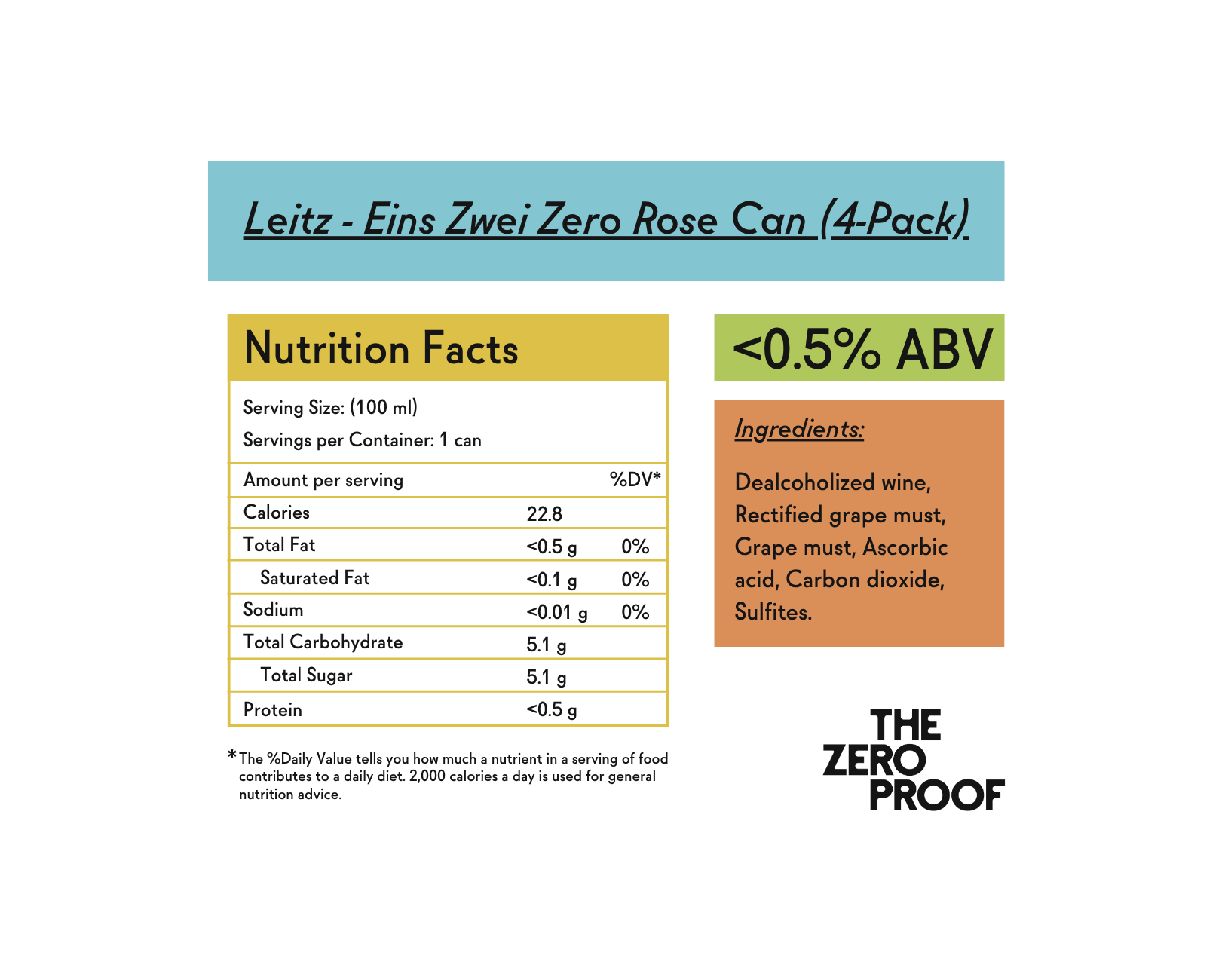 Leitz Eins Zwei Zero Non - Alcoholic Sparkling Rosé (4 - Pack) - The Zero Proof