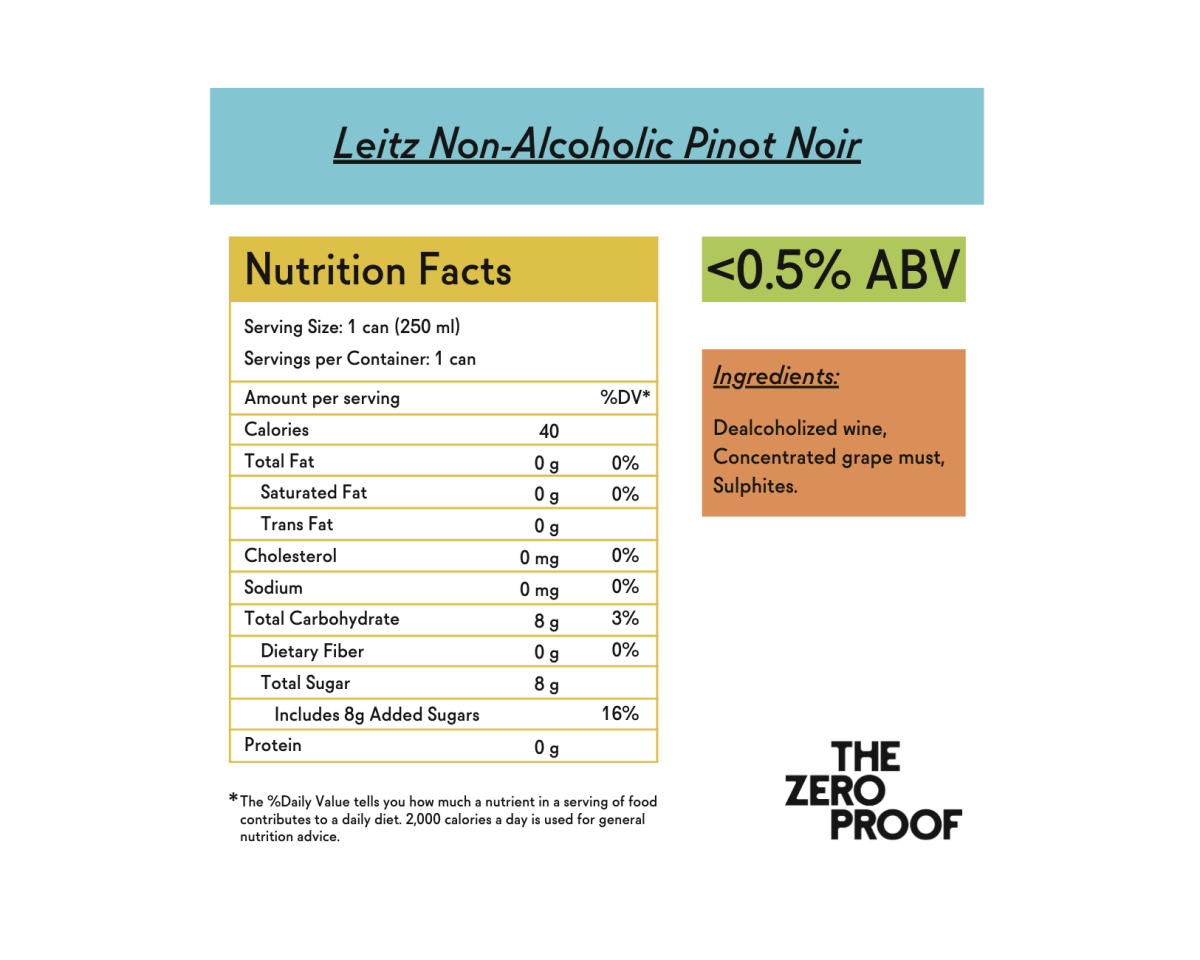 Leitz Non - Alcoholic Pinot Noir - The Zero Proof