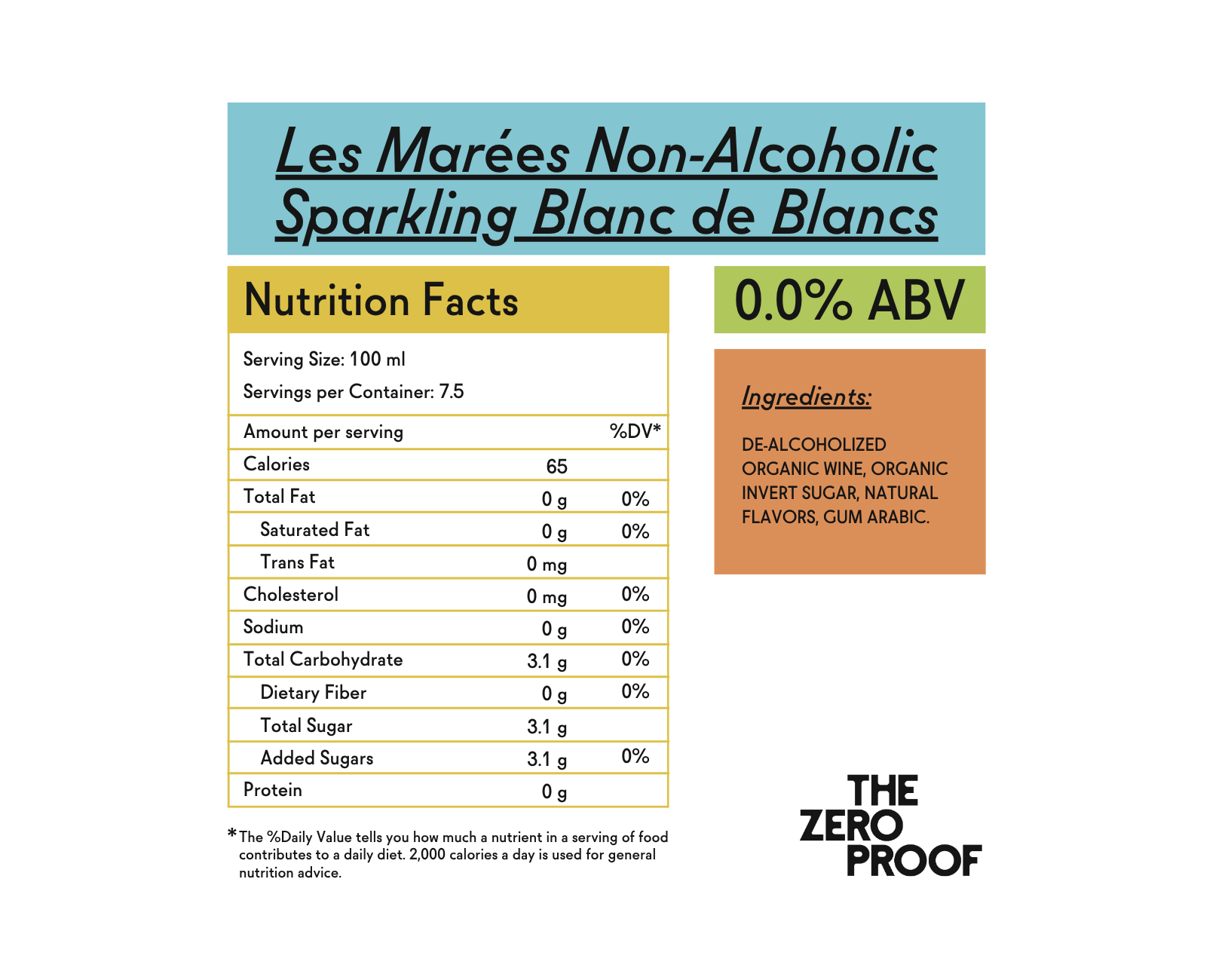 Les Marées Non - Alcoholic Sparkling Blanc de Blancs - The Zero Proof