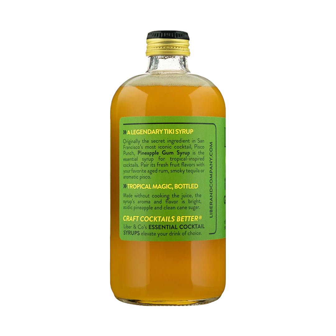 Liber & Co. Pineapple Gum Syrup 9.5 oz - The Zero Proof