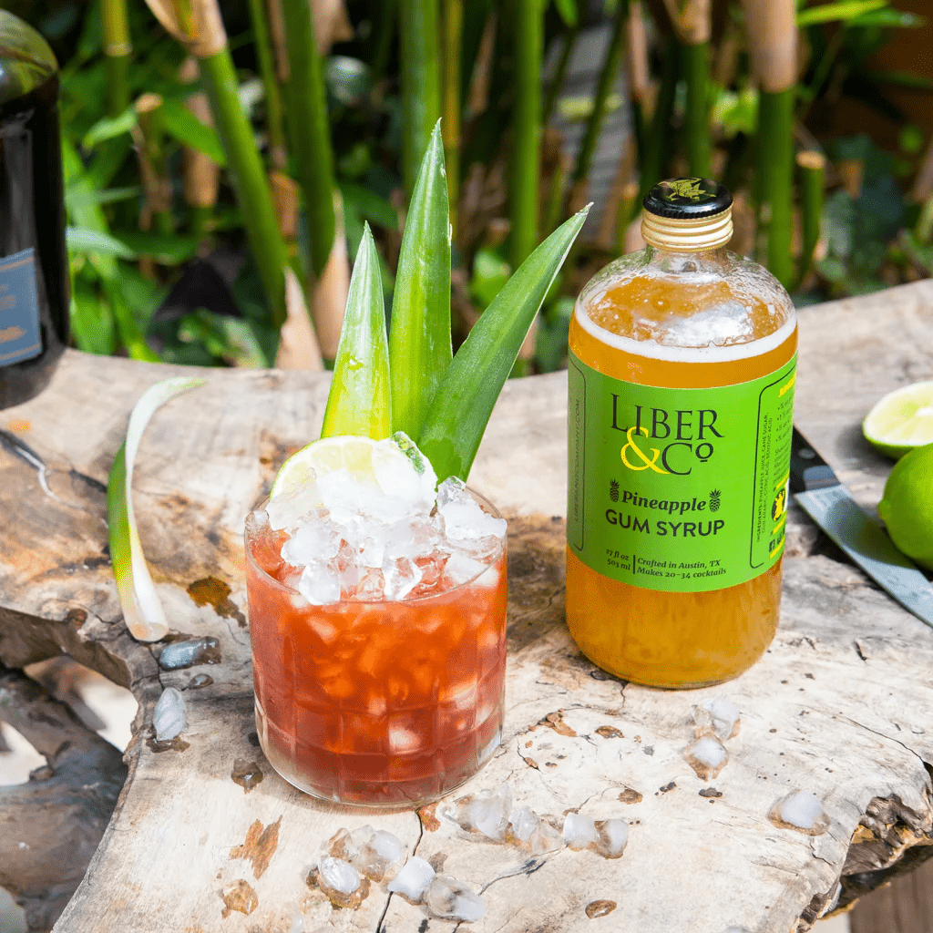 Liber & Co. Pineapple Gum Syrup 9.5 oz - The Zero Proof