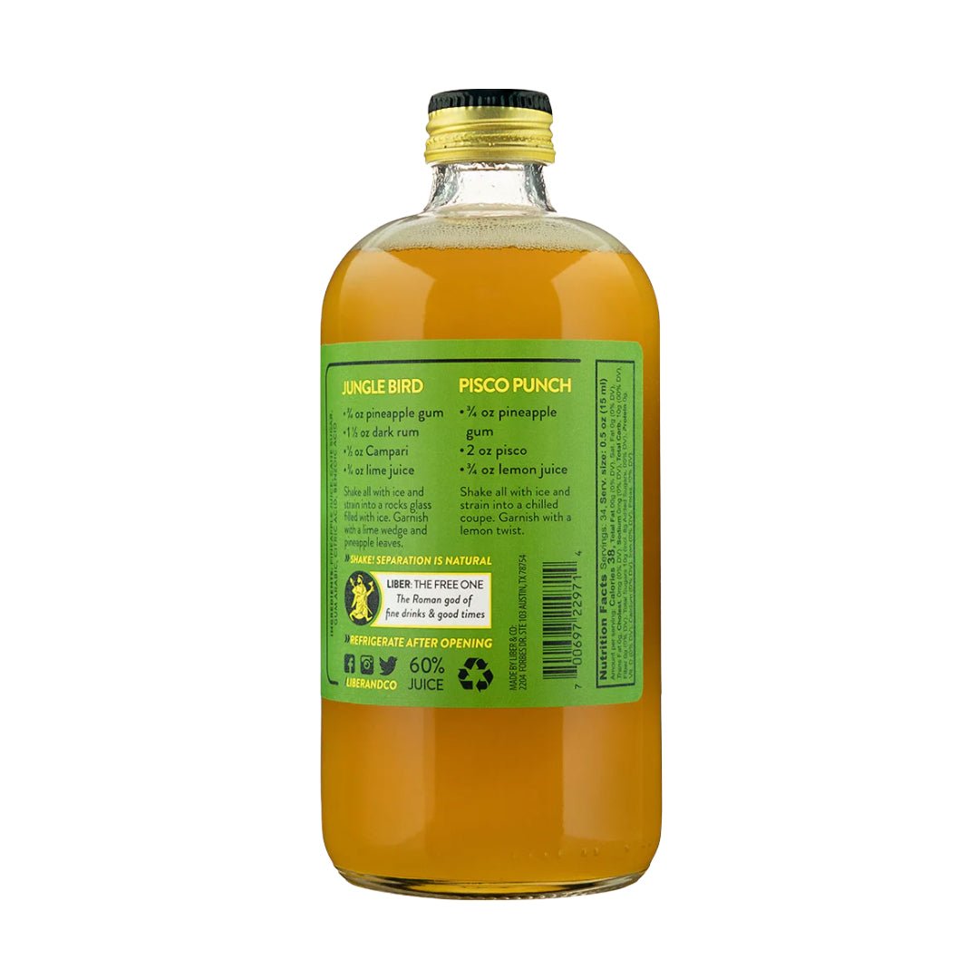Liber & Co. Pineapple Gum Syrup 9.5 oz - The Zero Proof