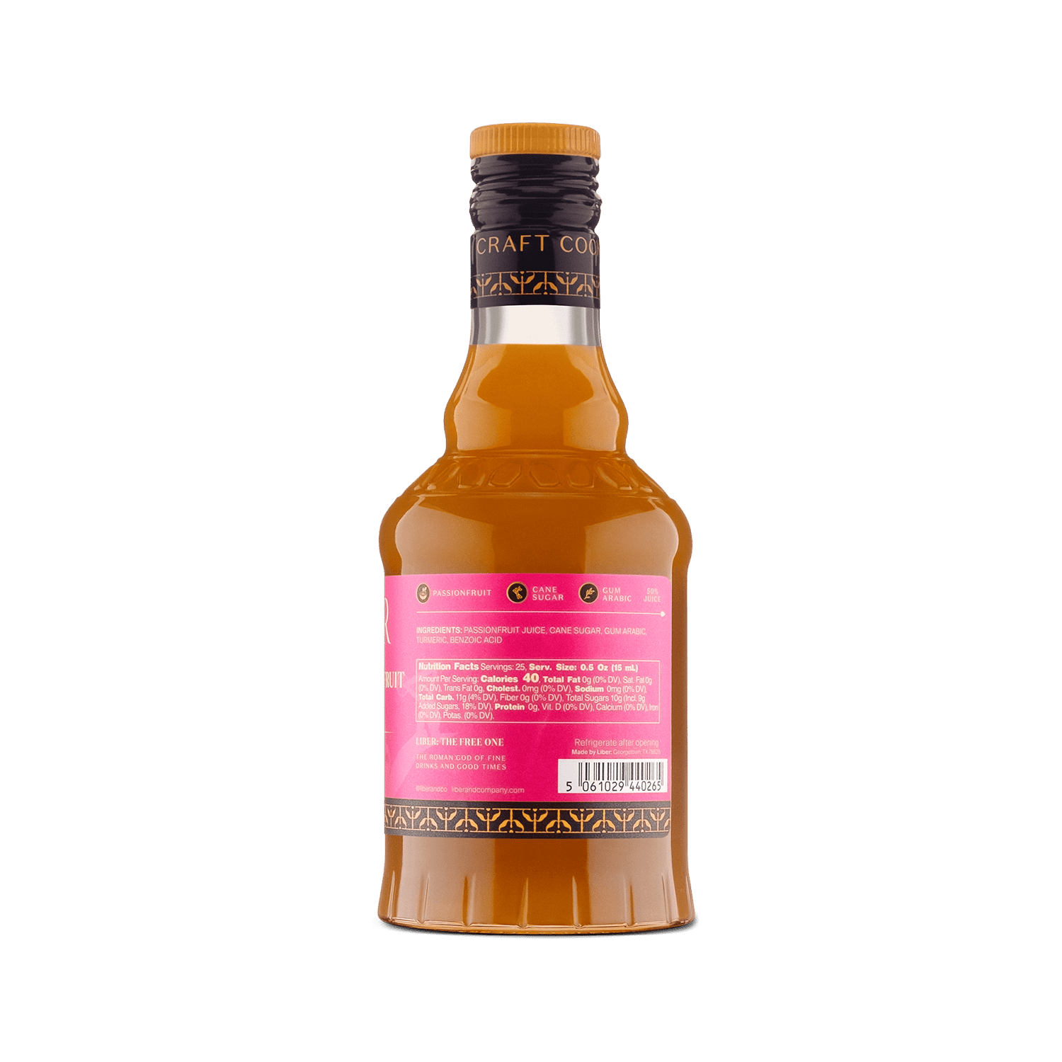 Liber & Co. Tropical Passion Fruit Syrup - 375 mL - The Zero Proof