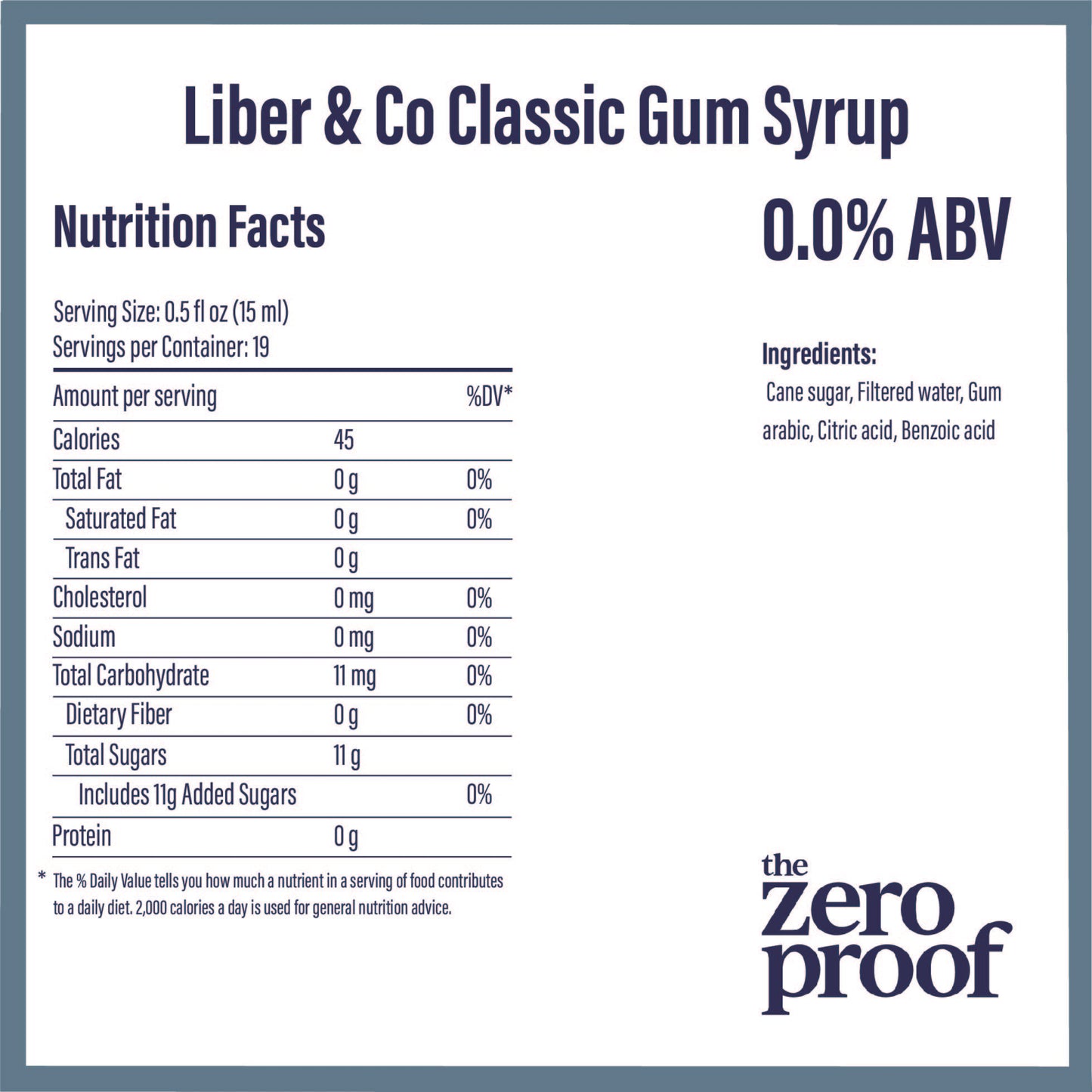Liber & Co. Classic Gum Syrup 9.5 oz