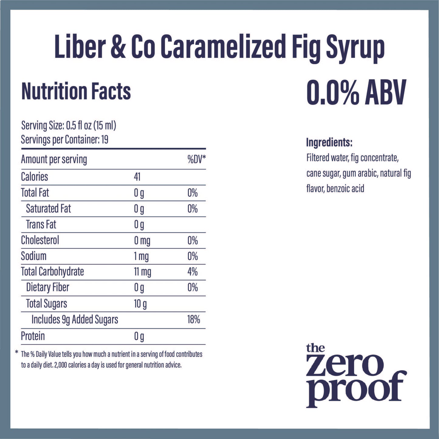 Liber & Co. Caramelized Fig Syrup 9.5 oz