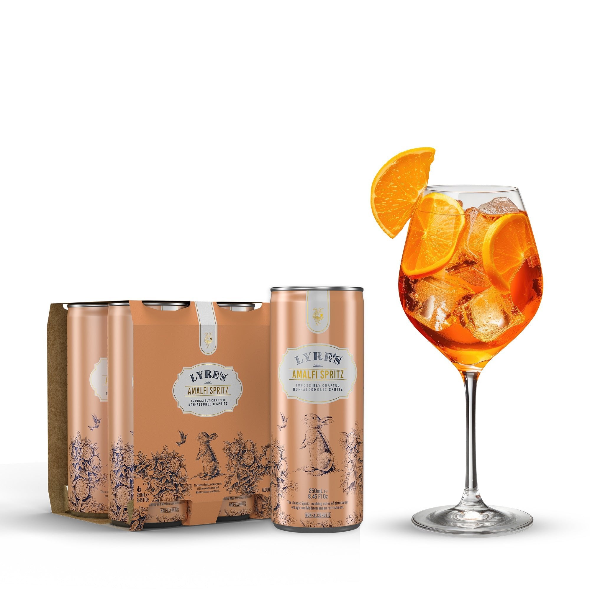 Lyre's Amalfi Spritz Non - Alcoholic Cocktail (4 - Pack) - The Zero Proof