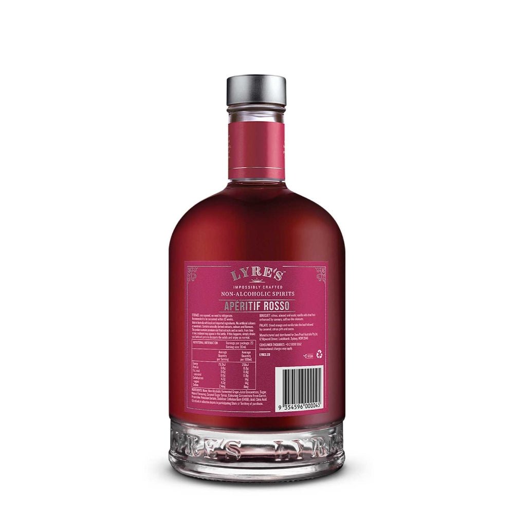 Lyre’s Aperitif Rosso Non - Alcoholic Vermouth - The Zero Proof