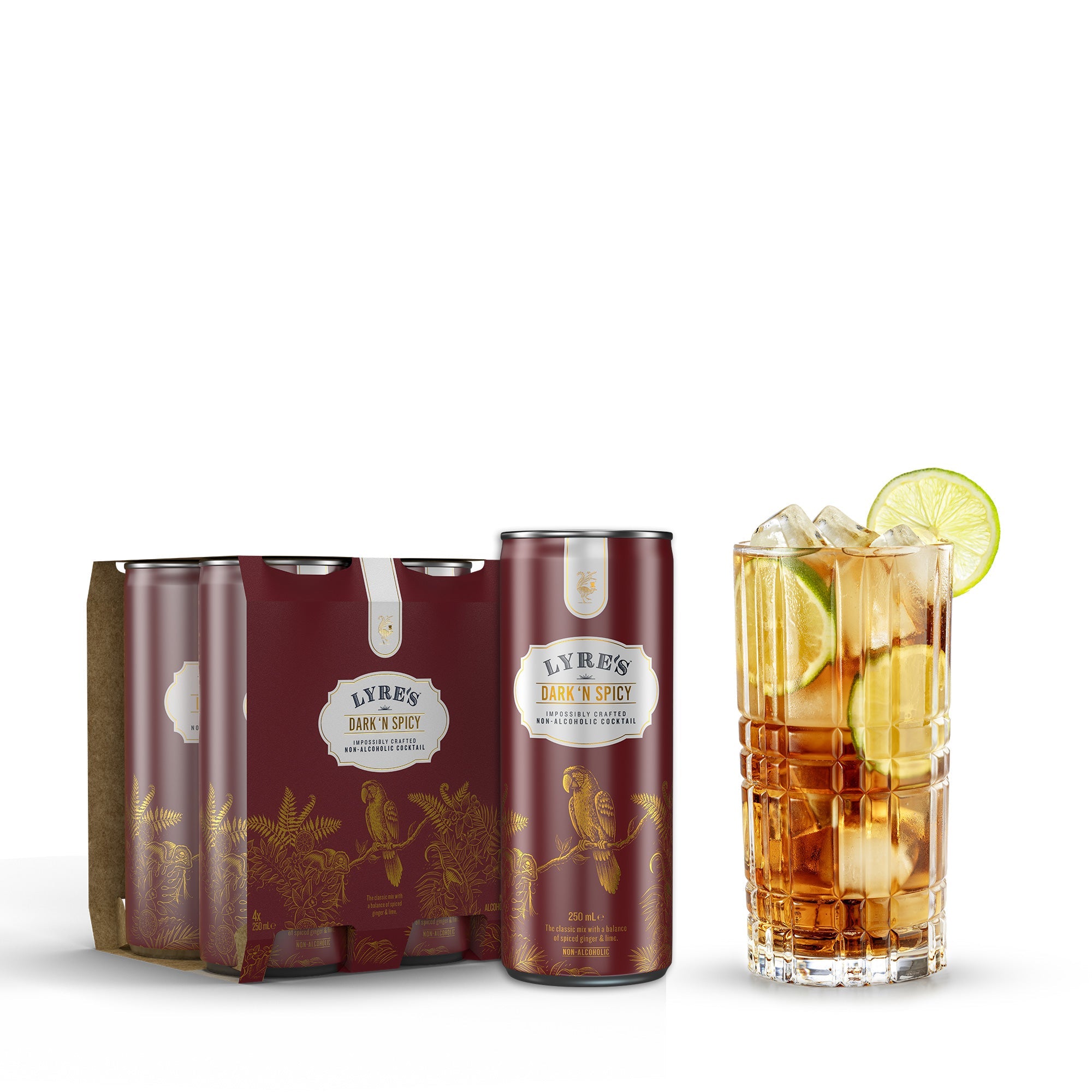 Lyre's Dark & Spicy Ready to Drink (4 - pack) - The Zero Proof