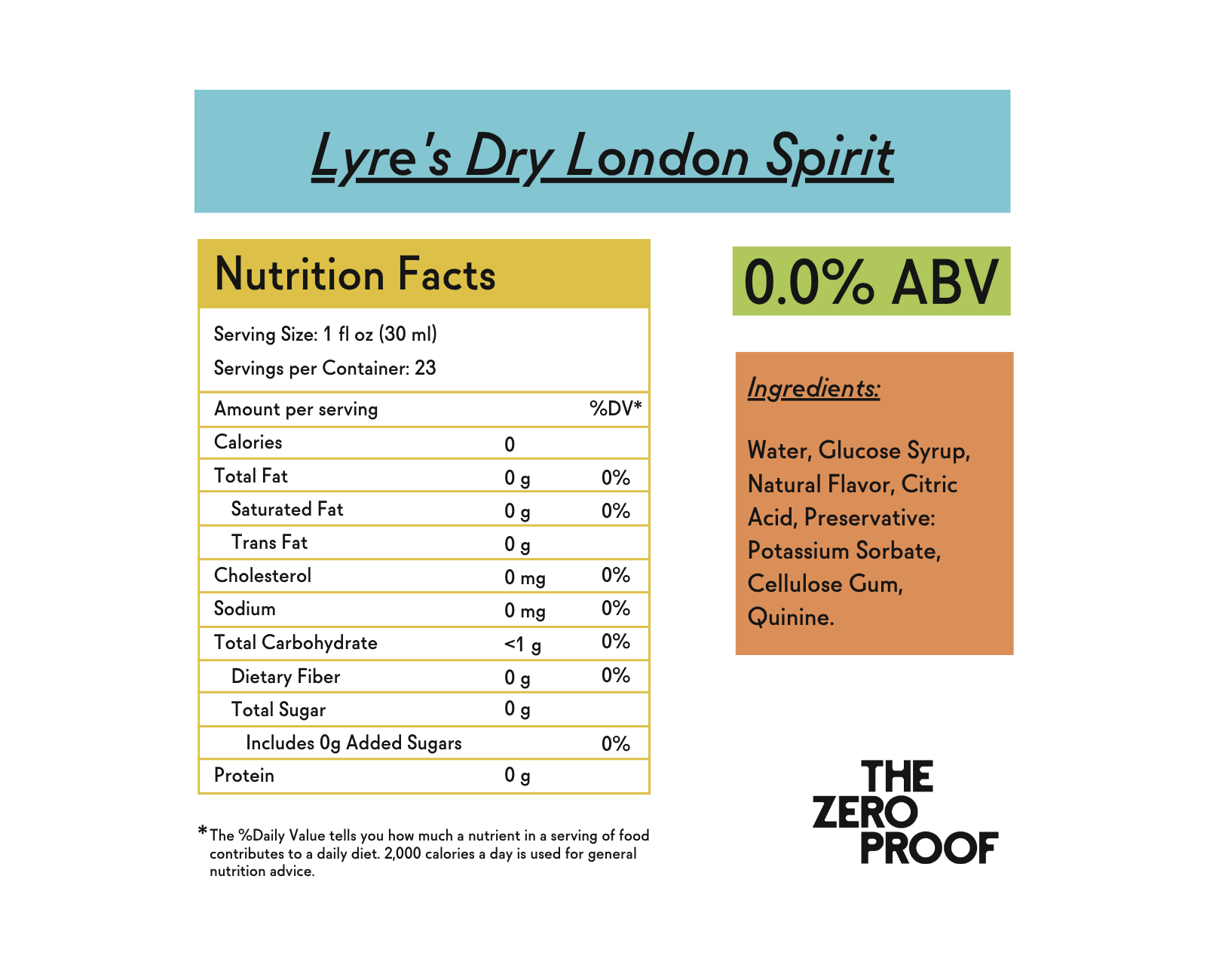 Lyre's Dry London Spirit - The Zero Proof