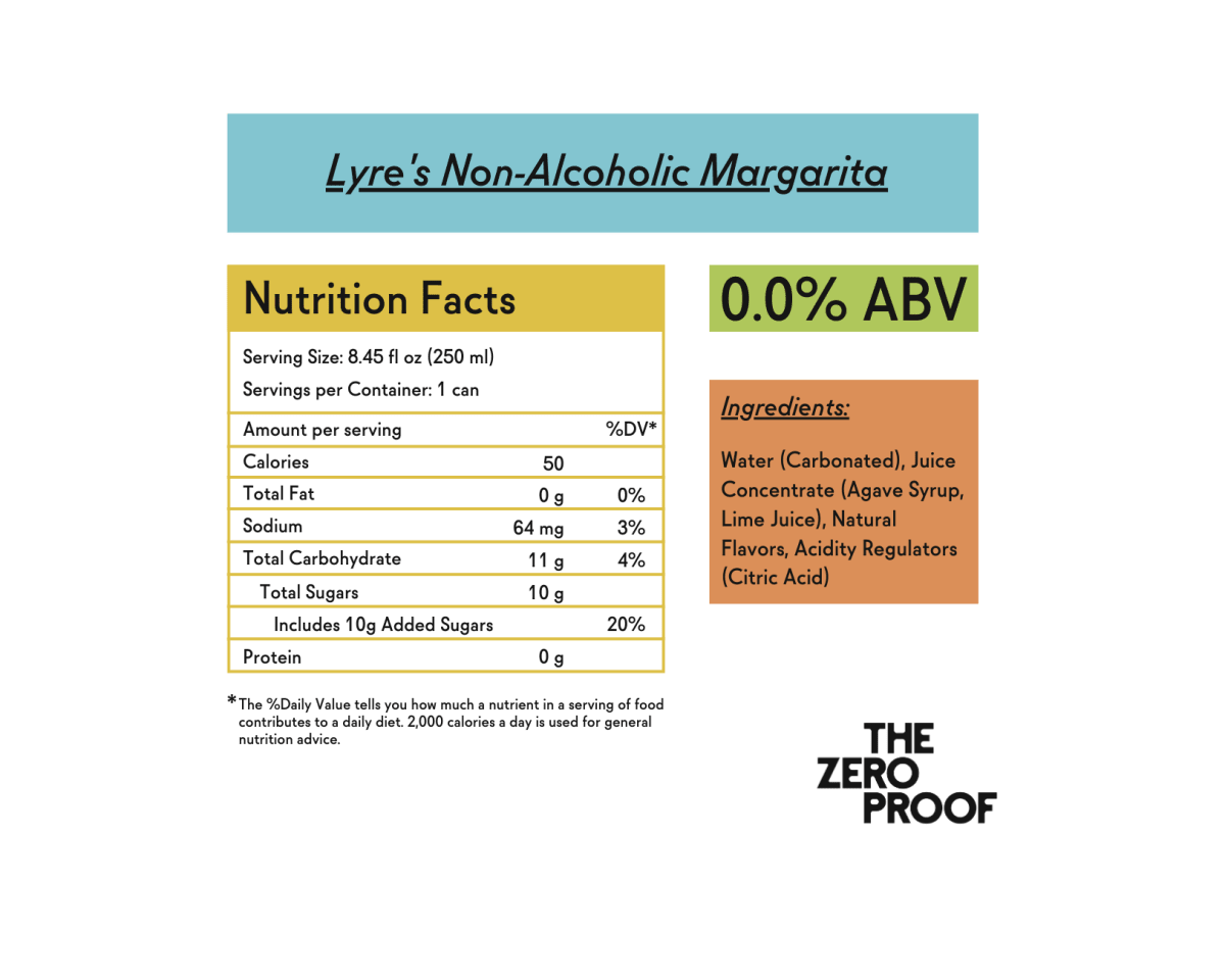 Lyre's Non - Alcoholic Margarita - The Zero Proof