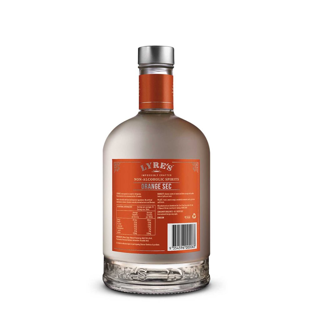 Lyre’s Orange Sec Non - Alcoholic Liqueur - The Zero Proof