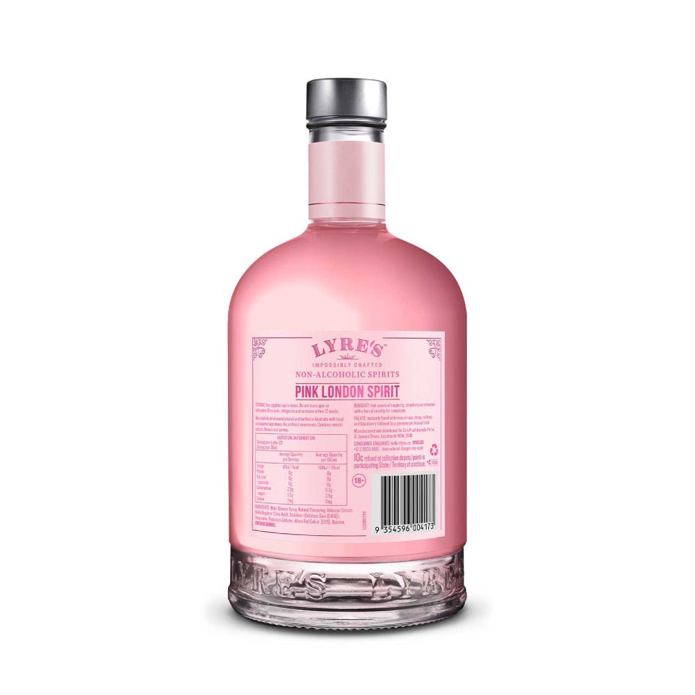 Lyre's Pink London Spirit Non - Alcoholic Gin - The Zero Proof