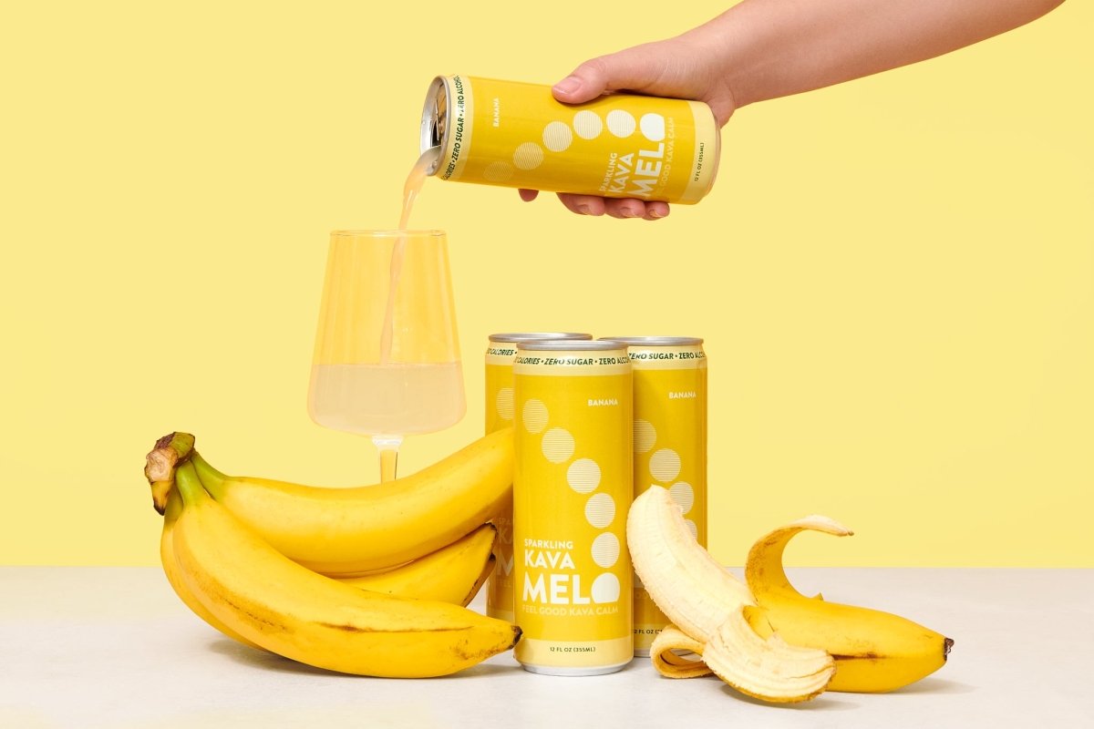 Melo Banana Cream Non - Alcoholic Sparkling Kava Drink - The Zero Proof