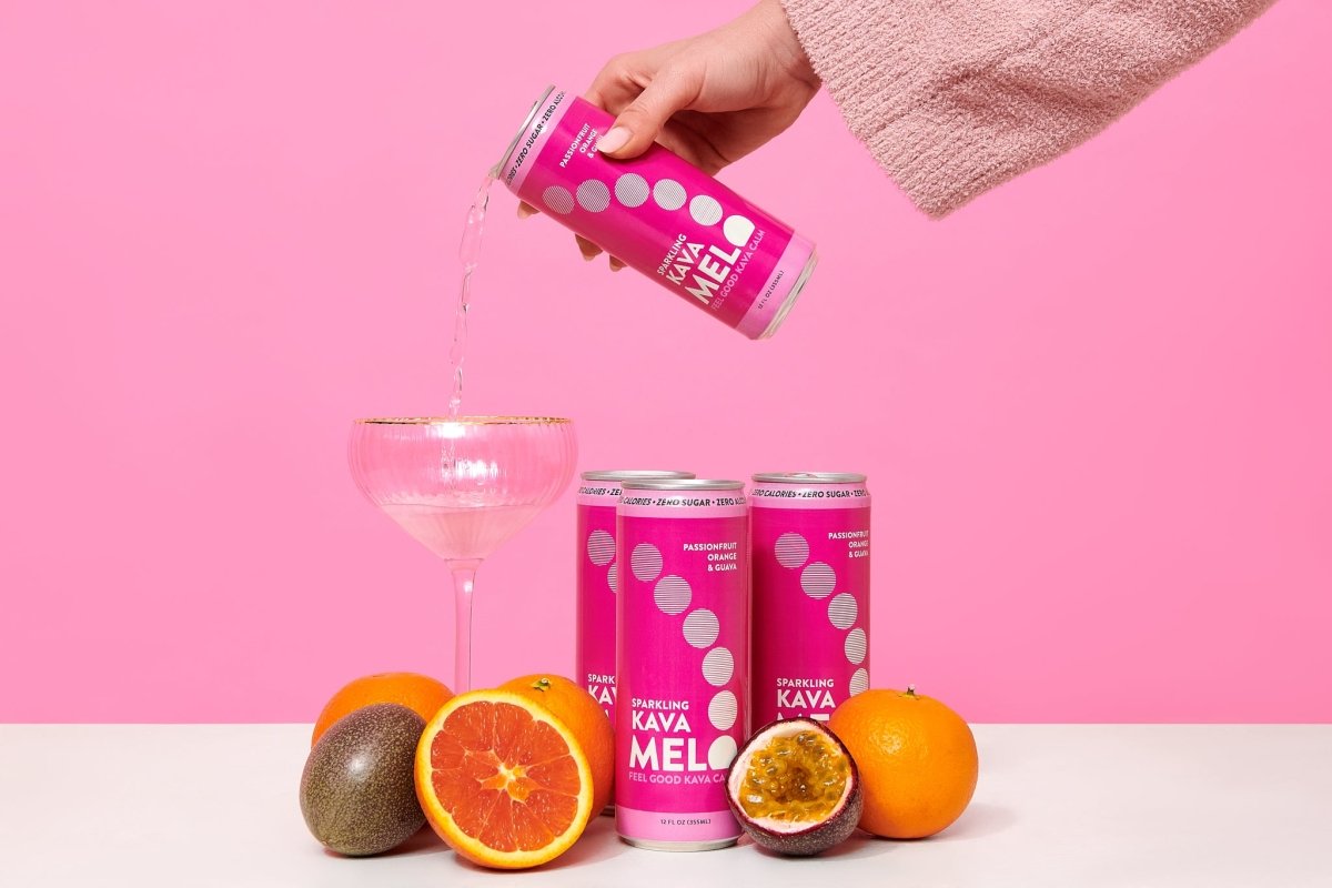 Melo Passionfruit, Orange & Guava Non - Alcoholic Sparkling Kava Drink - The Zero Proof
