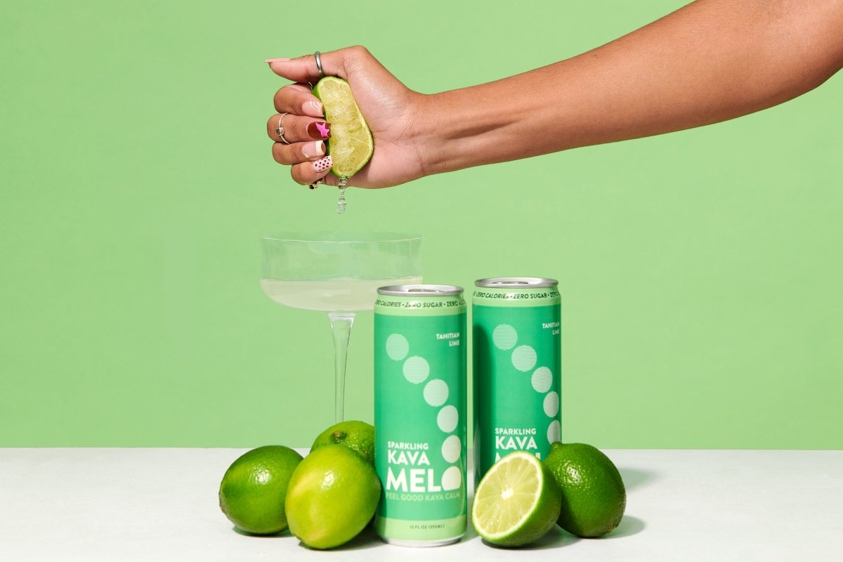 Melo Tahitian Lime Non - Alcoholic Sparkling Kava Drink - The Zero Proof