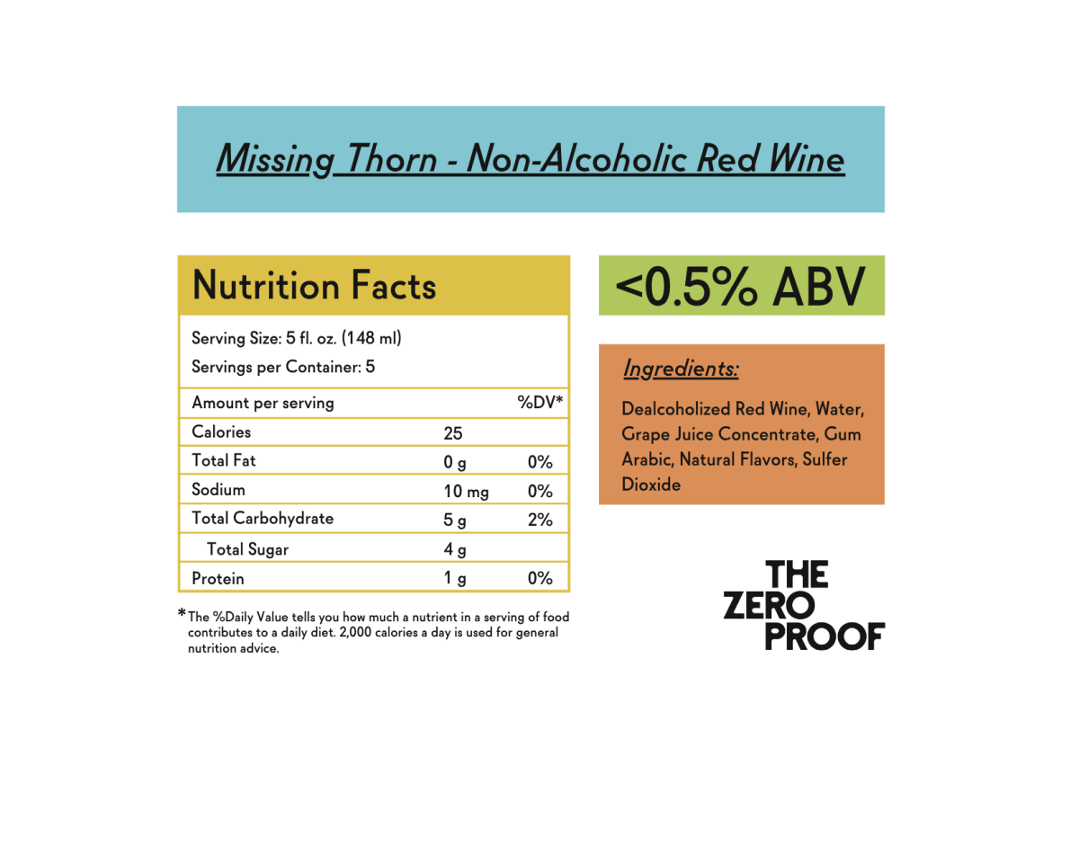 Missing Thorn Non-Alcoholic Red