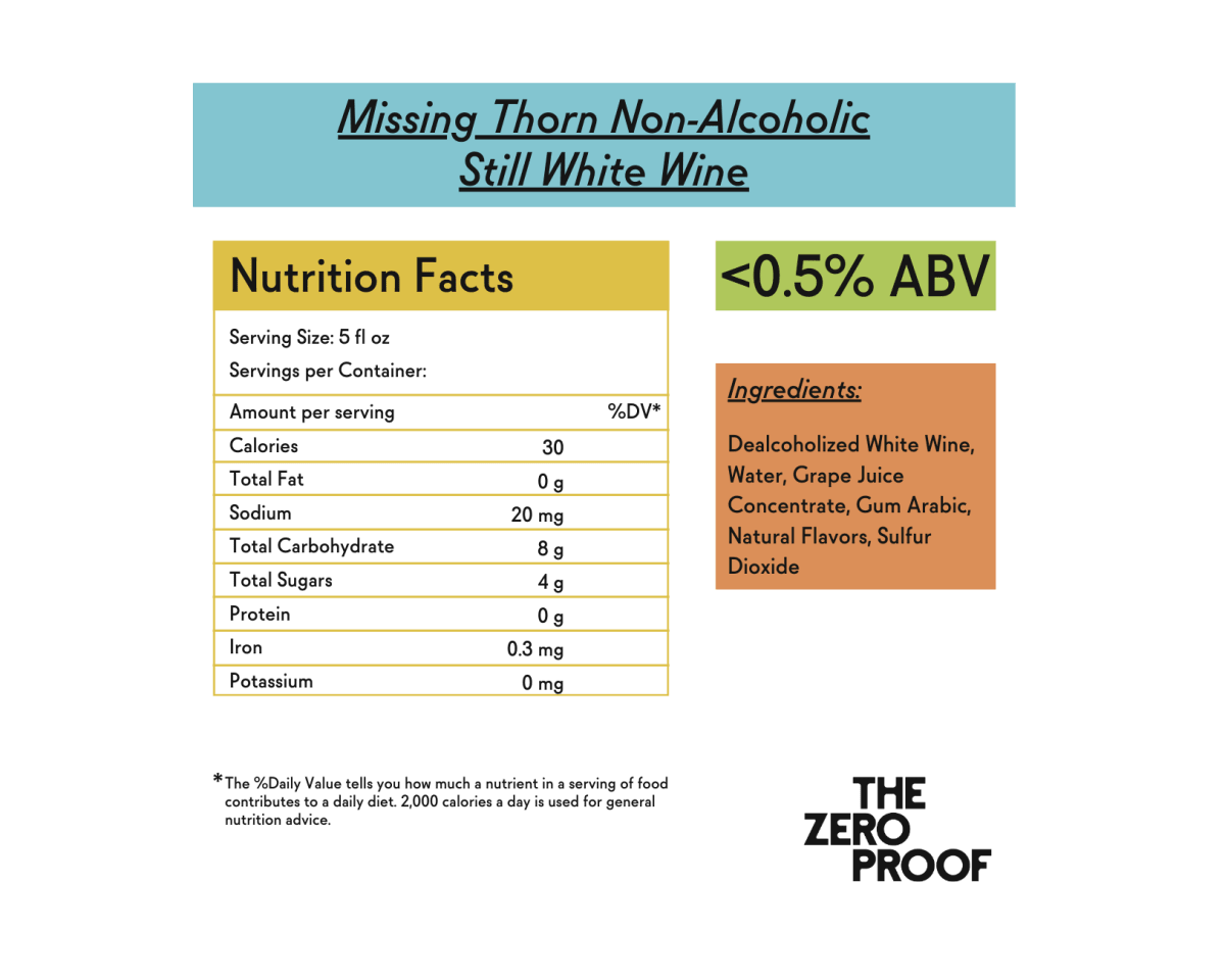 Missing Thorn Non - Alcoholic Still White - The Zero Proof