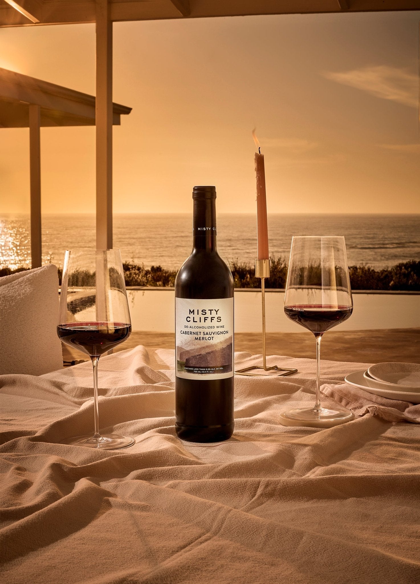 Misty Cliffs Cabernet Sauvignon - Merlot Blend Dealcoholized Wine - The Zero Proof