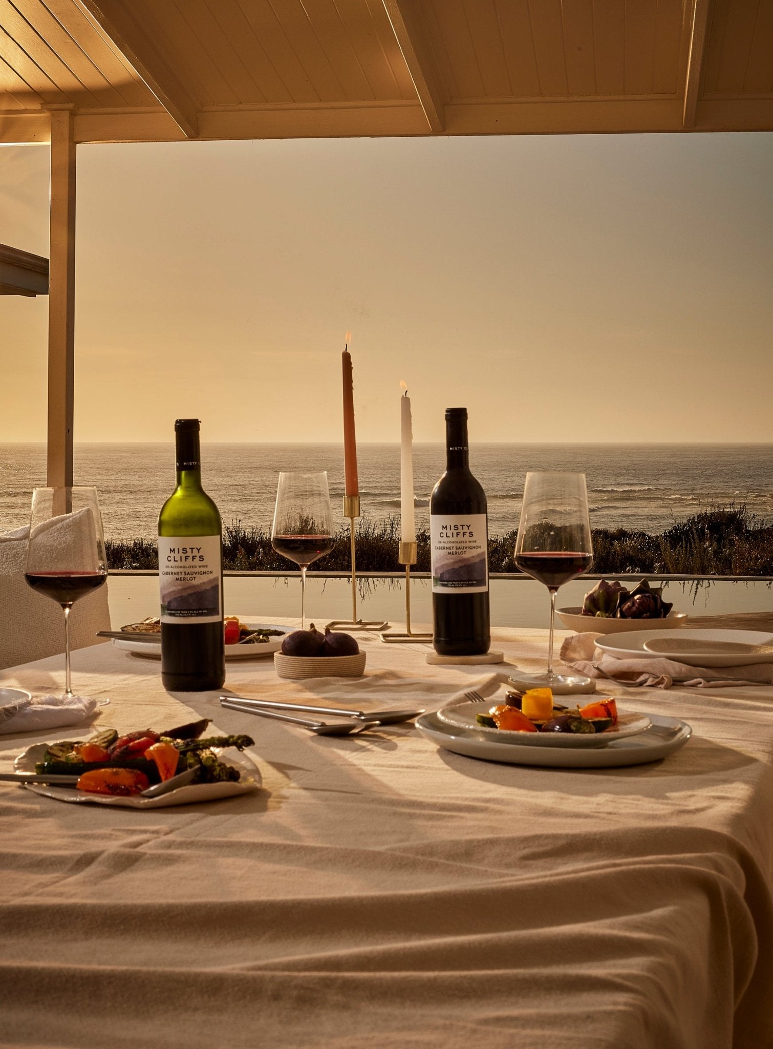 Misty Cliffs Cabernet Sauvignon - Merlot Blend Dealcoholized Wine - The Zero Proof