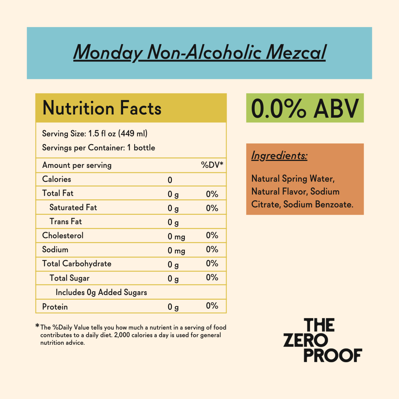 Monday Non - Alcoholic Mezcal - The Zero Proof