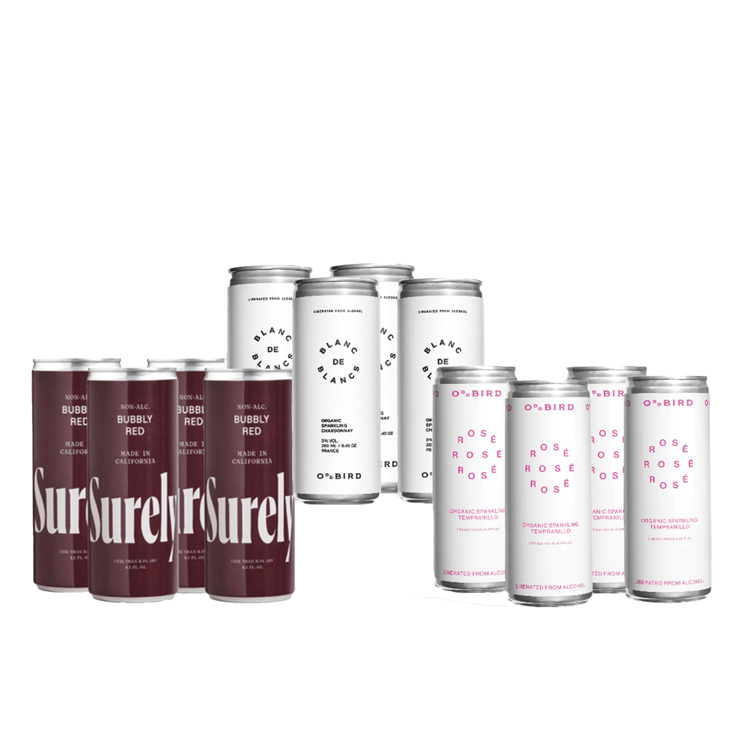 Non - Alcoholic Canned Wine Bundle - The Zero Proof