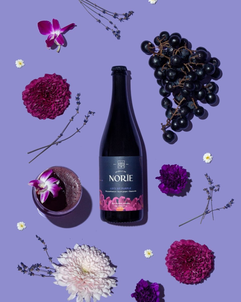 Norie Sparkling Non-Alcoholic Wine - Lots of Purple - The Zero Proof