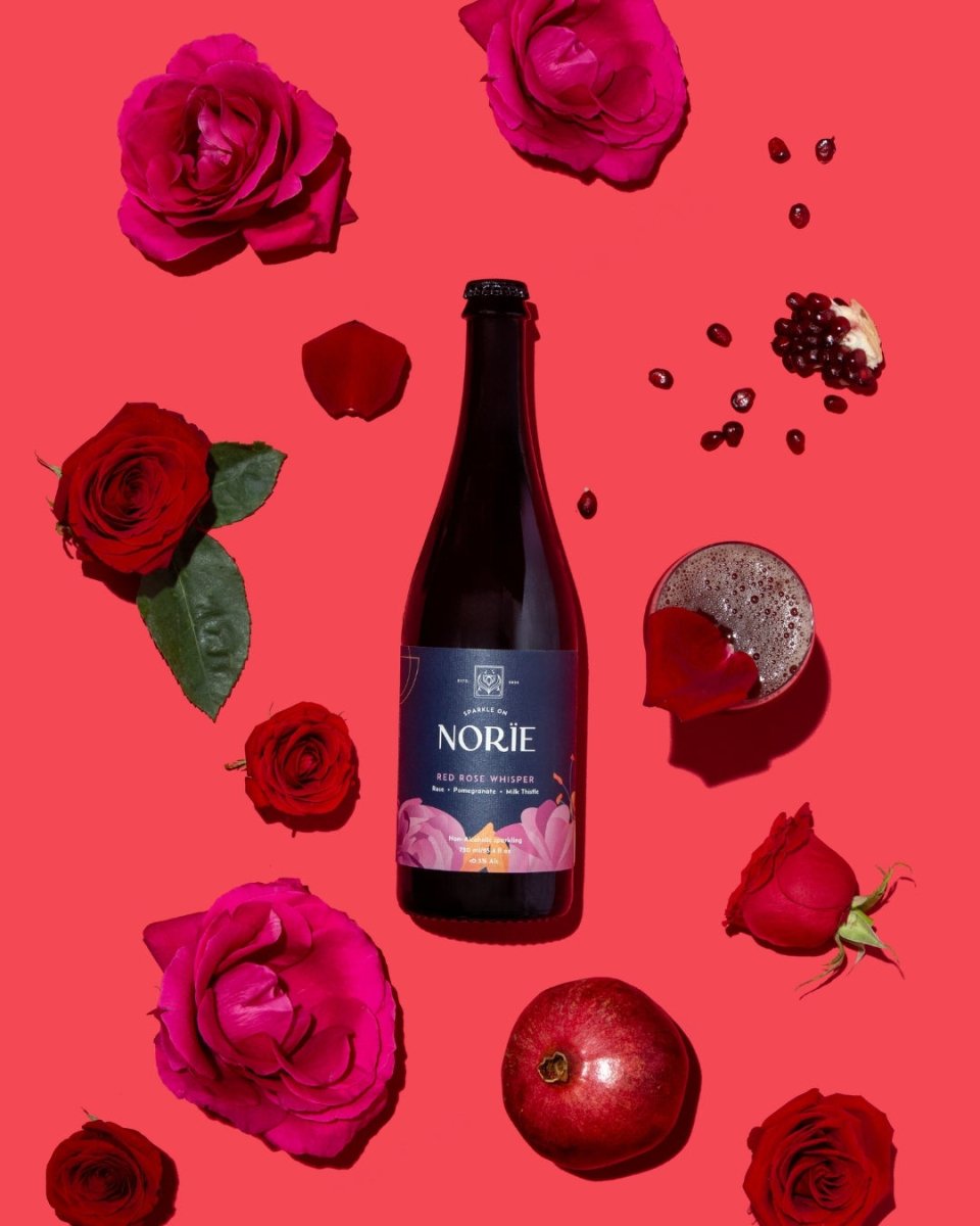 Norie Sparkling Non-Alcoholic Wine - Red Rose Whisper - The Zero Proof