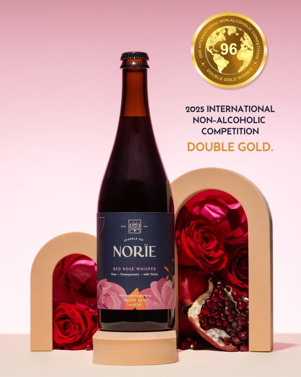 Norie Sparkling Non-Alcoholic Wine - Red Rose Whisper - The Zero Proof
