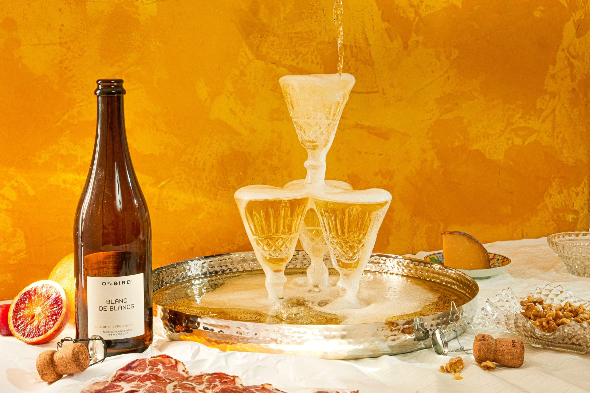 Oddbird Blanc de Blancs Non - Alcoholic Sparkling White Wine - The Zero Proof