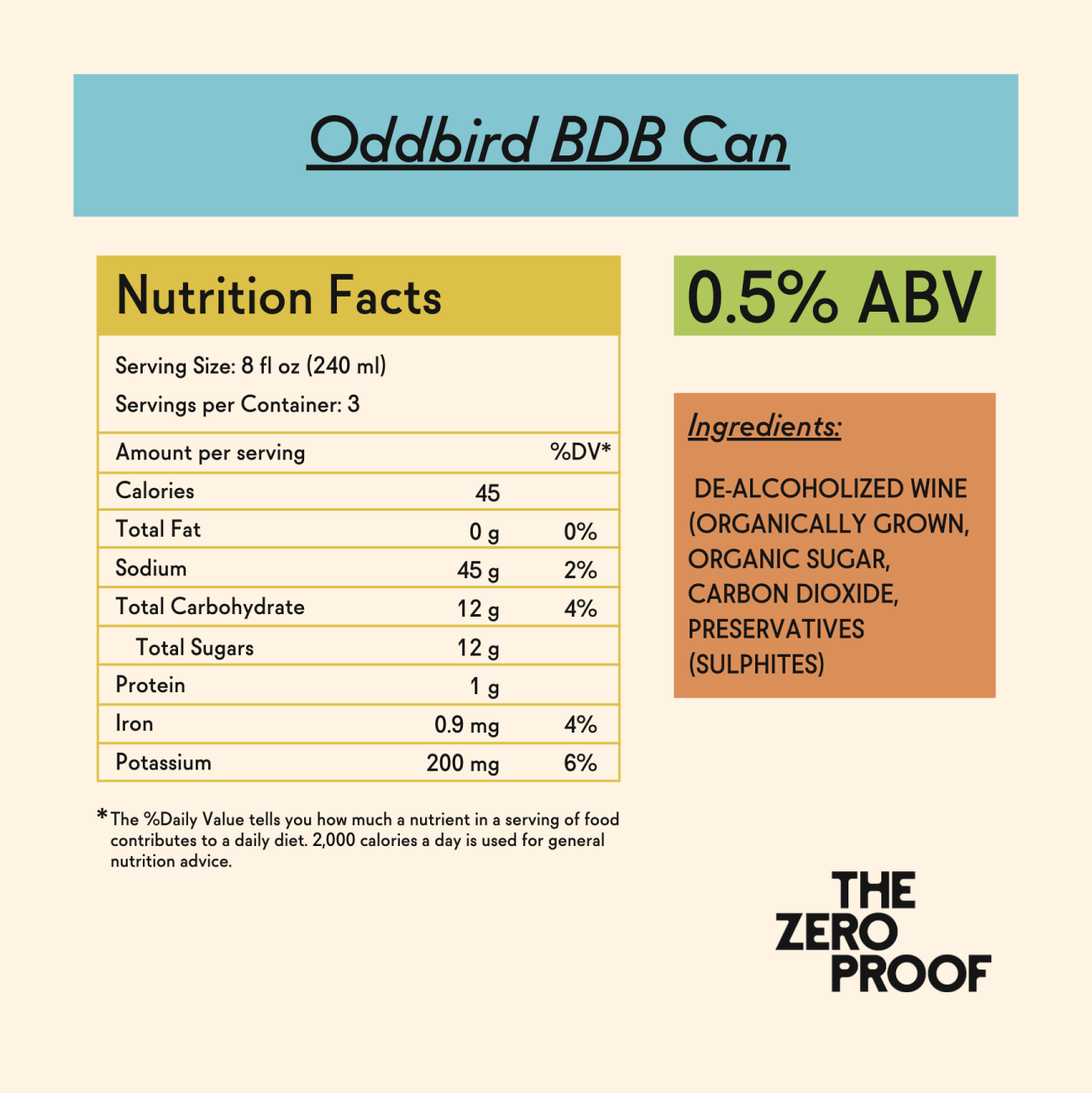 Oddbird Blanc de Blancs Non - Alcoholic Sparkling White Wine - The Zero Proof