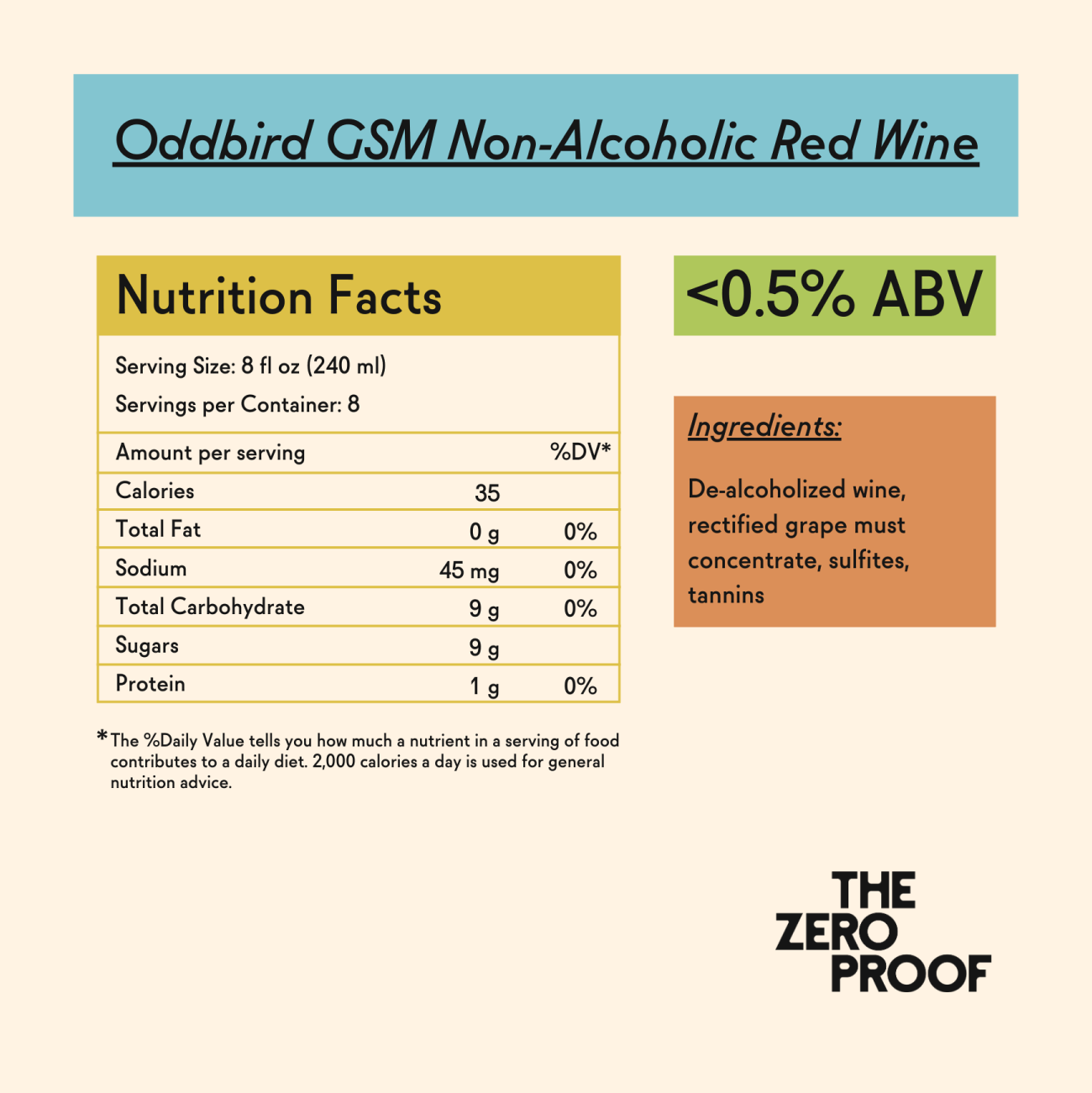 Oddbird GSM Non - Alcoholic Red Wine - The Zero Proof