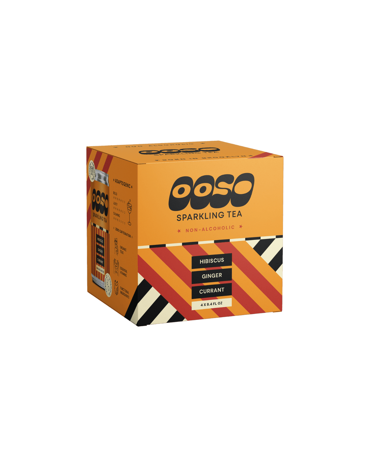 OOSO Hibiscus Ginger Currant Non-Alcoholic Sparkling Tea