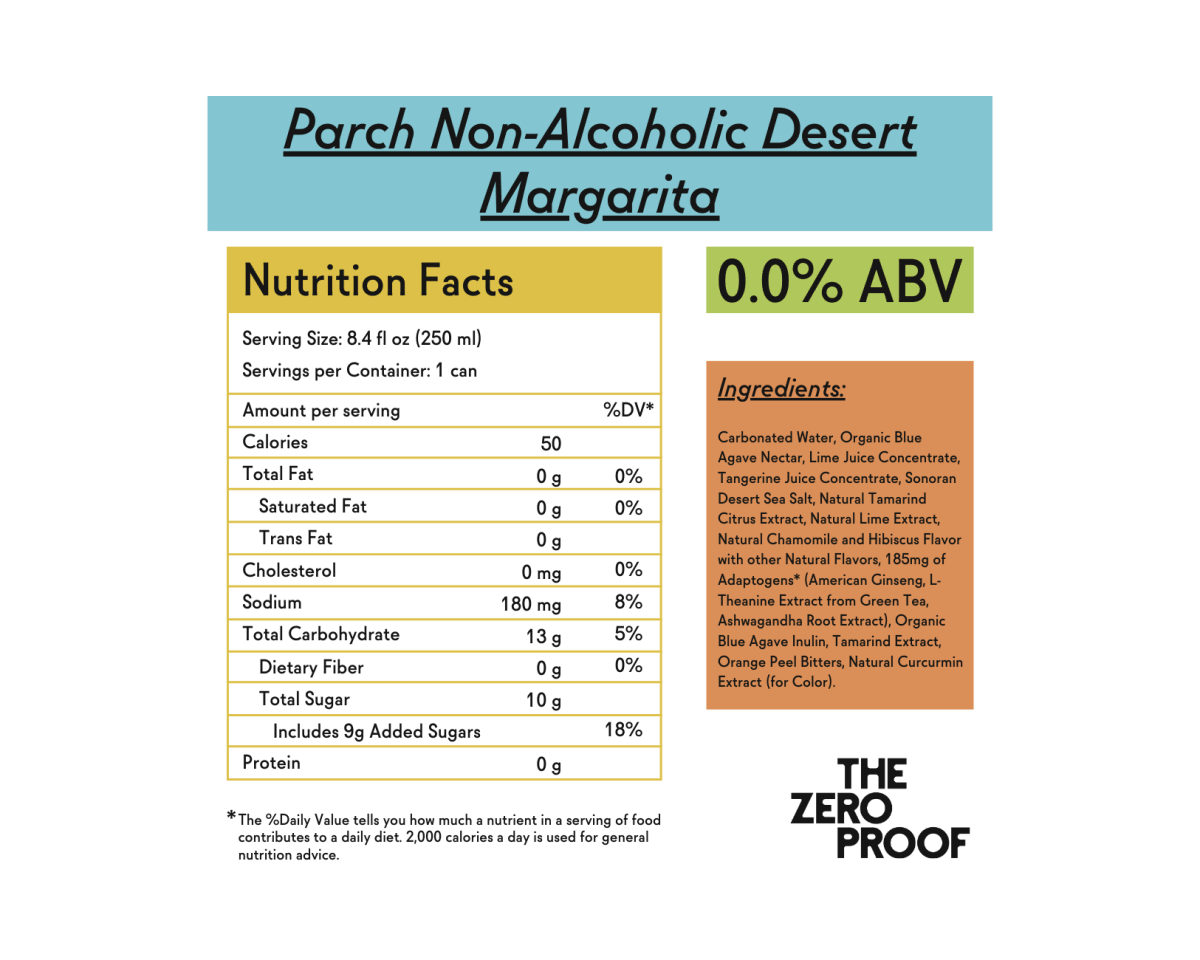 Parch Non - Alcoholic Desert Margarita - The Zero Proof