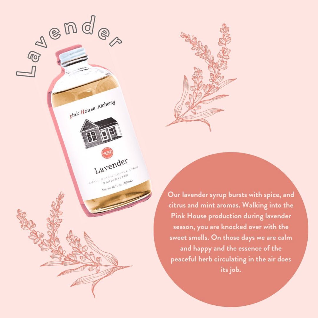 pink House Alchemy Lavender Simple Syrup - The Zero Proof