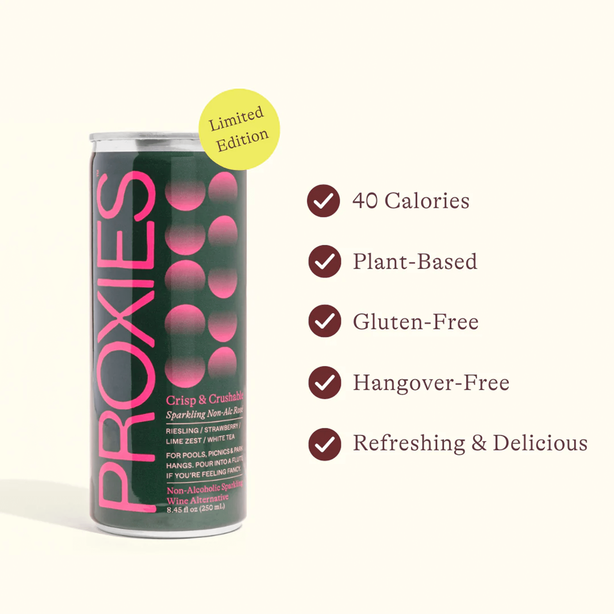 Proxies Proxies Crisp & Crushable Sparkling Rosé Cans (4 - pack) - The Zero Proof