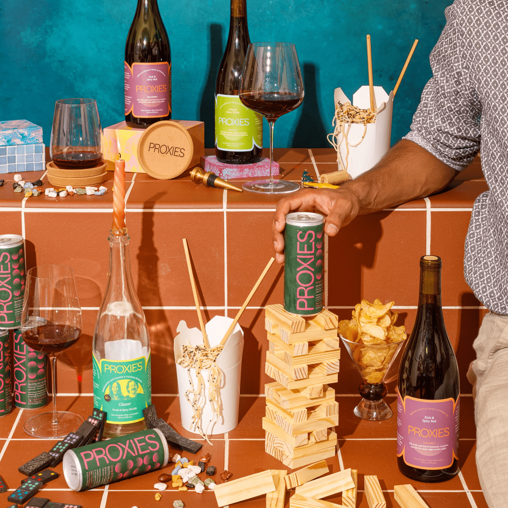 Proxies Proxies Crisp & Crushable Sparkling Rosé Cans (4 - pack) - The Zero Proof